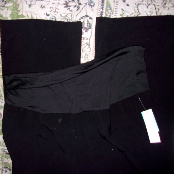 NEW Maternity size 3x 3 x black casual dress pants plus sized - Picture 1 of 4